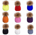 Wholesale 3D Embroidered Knit Beanie Interchangeable Pom Faux Fur Lining Digital Printed Knitted Hats