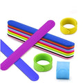 2026 215*25 mm customization in stock solid color eco friendly non-toxic silicone snap wrist band slap bracelet children toys gifts