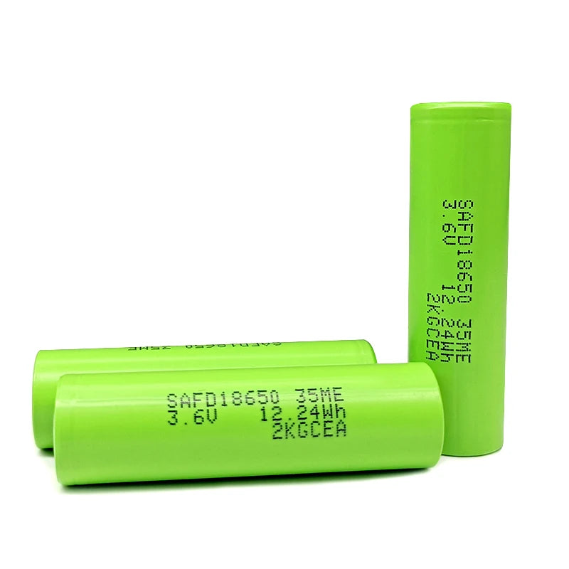 High Output 18650 Lithium Ion Cylindrical Batteries 3500mAh 10A 3C Capacity Lto Cells