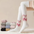 Wholesale Winter Fluffy Over the Knee Socks Women Thick Warm Cozy Fuzzy Knee High Long Socks