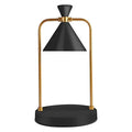Korean Style Popular Electric Black Metal Funnel Shape Candle Jar Warmer Lamp for Home Fragrance
