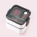Reusable Square Lunch Box Microwaveable Leakproof Food Grade Plastic Storage Container for School Kids Office Adults Adults