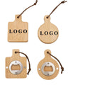 Custom Vintage Sustainable Refrigerator Magnetic Beech Wood Bottle Opener with Customizable Options for Home Party Barware