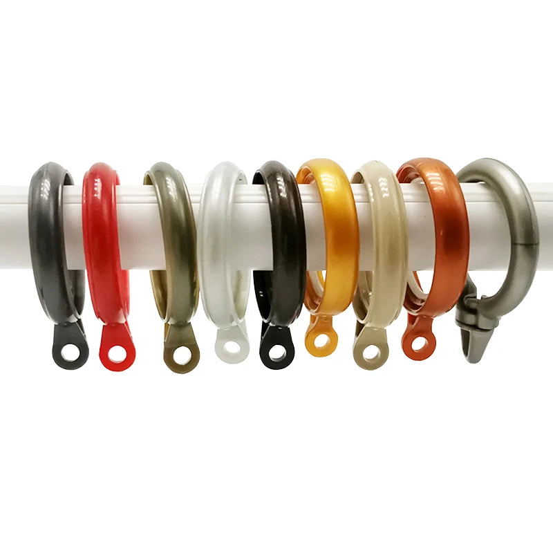 Cross Modern Border Specialized Supply Large Caliber Aluminum Roman Pole Suspension Rings Silent Hook Type Curtain Rings Easy