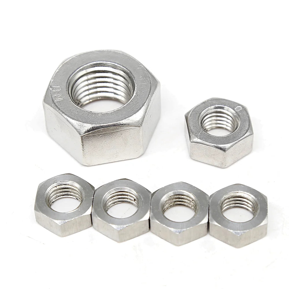 Hastelloy C-276 Tuercas M6 Inconel 601 Inco 600 ISO 4032 Nut ASTM A194 Gr. 8M (ANSI B18.2.2) HEAVY HEX NUT