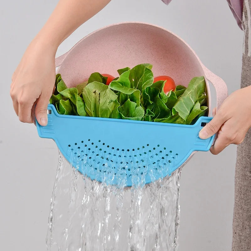 Easy-to-Use Plastic Kitchen Gadgets Colander and Spaghetti Strainer for Water Straining Pasta Vegetables Fruits