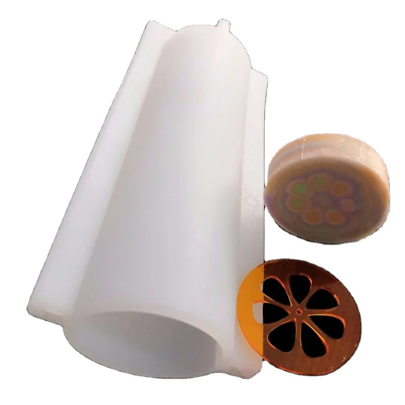 Non Stick Embed Handmade Soap Making Supplies Tool 1000ML Big Tube Soap Mold Column Food Grade Eco-Friendly Silicone Cake Tools