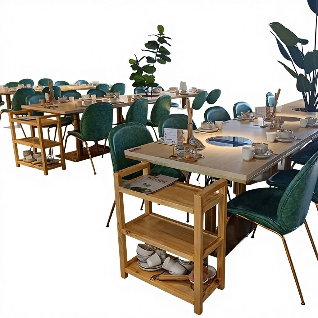 Minimalism Wooden Dining Table and Chairs for Hotel Cafe Restaurant Furniture Guangzhou Mingmeng Dinning Table and Chairs