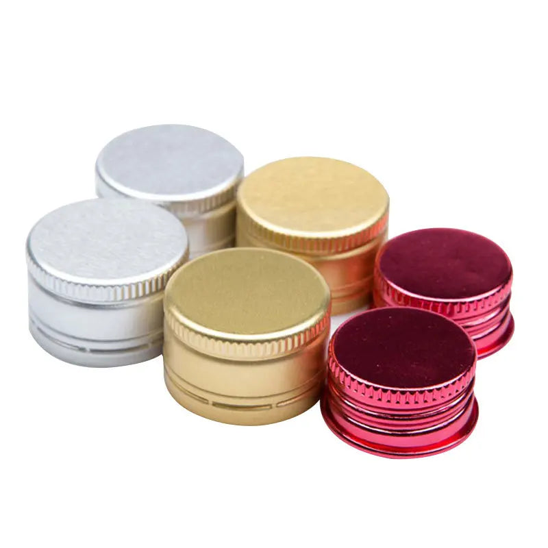 18mm 24mm 28mm 30mm Aluminum Pilfer Proof Crown Cap Tamper Evident ROPP Metal Lid for Wine & Beverage Bottles