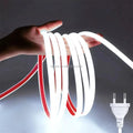 110V 220V Cob LED Strip with Plug Connector 3000K 4000K 6500K Waterproof Tape Warm/Natural/White Indoor Outdoor Led Light Strip