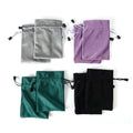 Wholesale Jewelry Gifts Wedding Festival Double-Sided Sewing Small Size Velvet Drawstring Pouch Bag