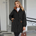 2024 New Fashion Winter Mid-length Women's Puffer Coat With Big Pocket Warm Winter Coat for Women MegaBDM