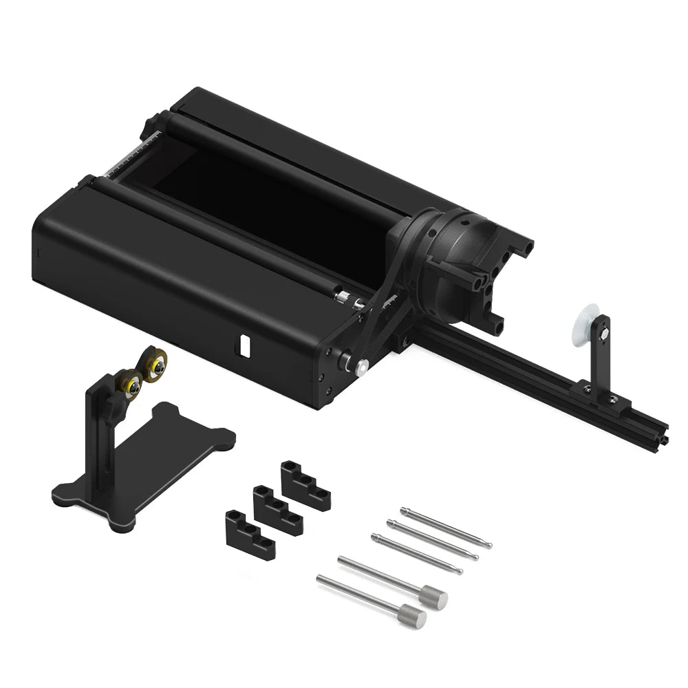 TWOTREES 4-in-1 Y-axis Rotary Roller Laser Rotary Roller Engraving Module for Laser Marking for Engraving Cylindrical Objects