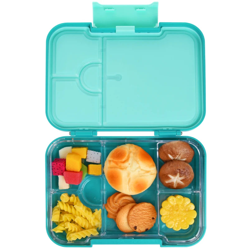 Wholesale Customized Food Container Portable School 6 Compartments Lunch Box for Kids Children Bento Lunch Box