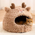 Customization Pet  Bed Luxury Cat Dog Bed Soft Plush  Robust Fiber Filling Solid Pattern Pet Sofa Pet Accessories