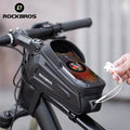 ROCKBROS 2020 NEW Design Touch Screen Bicycle Bag Waterproof Reflective Cycling Frame Front 8.0 Phone Case Bike Accessories MegaBDM