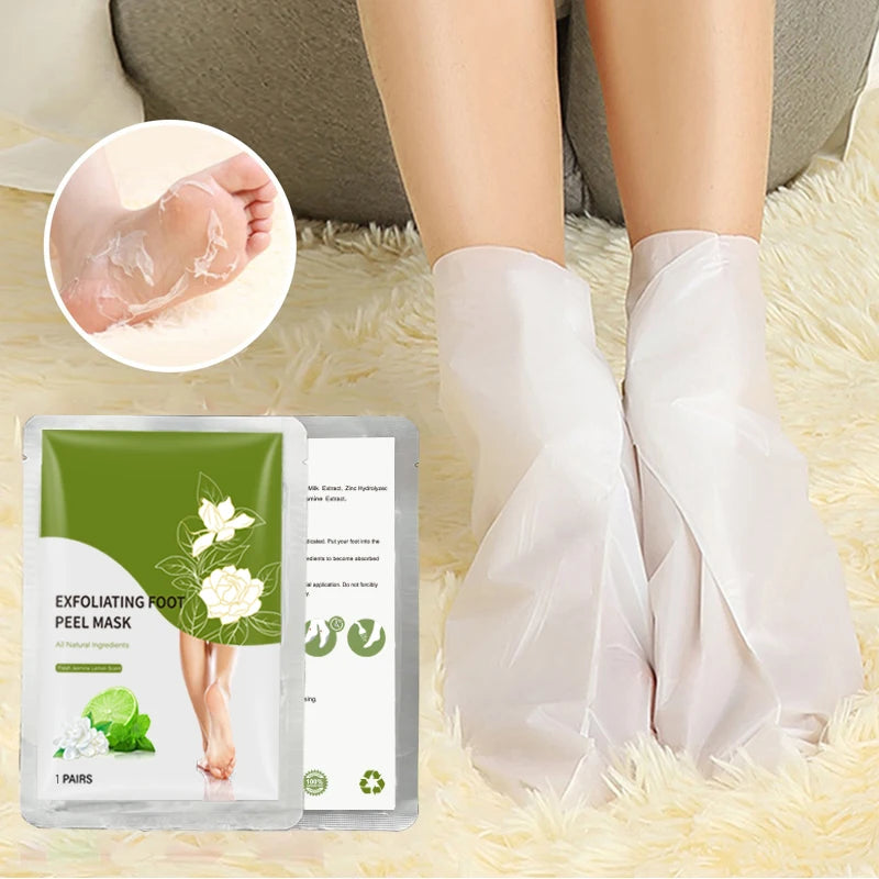 Wholesale Organic Peeling Exfoliating Foot Mask Remove Dead Skin Cuticles Heel Foot Care Foot Sheet Socks