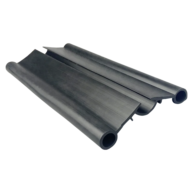 Industrial TPE Thicken Double Hole Door Gaskets Rubber Seal with Screw Installation for Cold Room Sliding Door