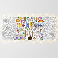 Customized DIY Coloring Paper Roll Offset Paper for Children's Drawing & Graffiti Scrolls for Gifts