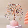 Natural Powder Crystal Base Crystal Wealth Tree Willow Decoration Home Decoration Crystal Wealth Money Tree