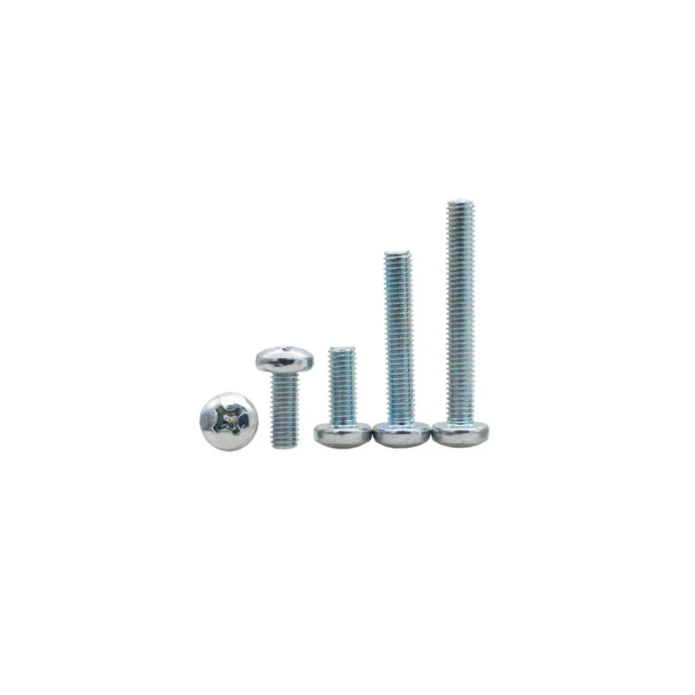 Wholesale Zinc Plated Cross Recessed Pan Head Machine Screw Metric Measurement System Manufacturing Price
