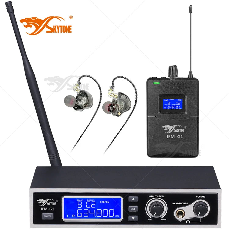 OEM IEM G1 Stereo UHF Wireless in Ear Monitor System for Live Music Stage Performance Studio Rehearsals Noise Cancelling