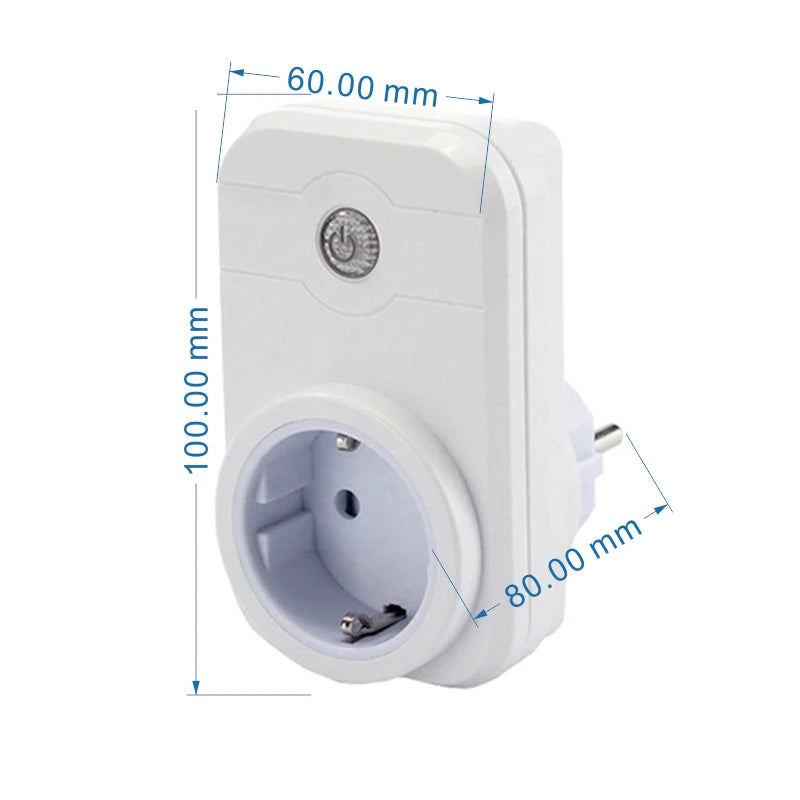 YET6002WF Universal AC 220V Relay Wireless Timed Adjustable WiFi Smart Plug Switch for Mobile Phone Control