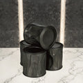 Premium Airtight Vintage Black Tinplate Can Custom Logo Deformed Matte Finish Container for Loose Leaf Tea Coffee Snack Candy
