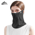 For XTJ42 Ice Silk Cooling UV Protection Four Seasons Headwear Face Mask Ear Loops Balaclava Face Cover Neck Scarf Bandana
