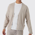 Customizable Men's Long Sleeve Button Down 100% Cotton Knitted Cardigan Autumn Winter Sweater Manufacturer