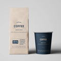 Customizable Kraft Paper Aluminum Foil Bags Zipper Valve Flat Bottom Coffee Packaging for Food Storage Coffee Storage for Sugar