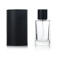 Wholesale Fancy Cylinder 50ml Perfume Bottle With Tube Packaging Box Custom Made Fine Mist Fragrance Sprayer Crimp Pump