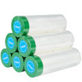 UJANG Premium PE Plastic Wall Protection Film Masking Soft and Moisture-Proof with Strong Adhesive for Rough Exterior Surfaces