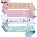 Daddy Mommy to Be Sash Classy Baby Shower Sash for Dad to Be Baby Shower Party Decorations Gifts Favors Supplies SD2387