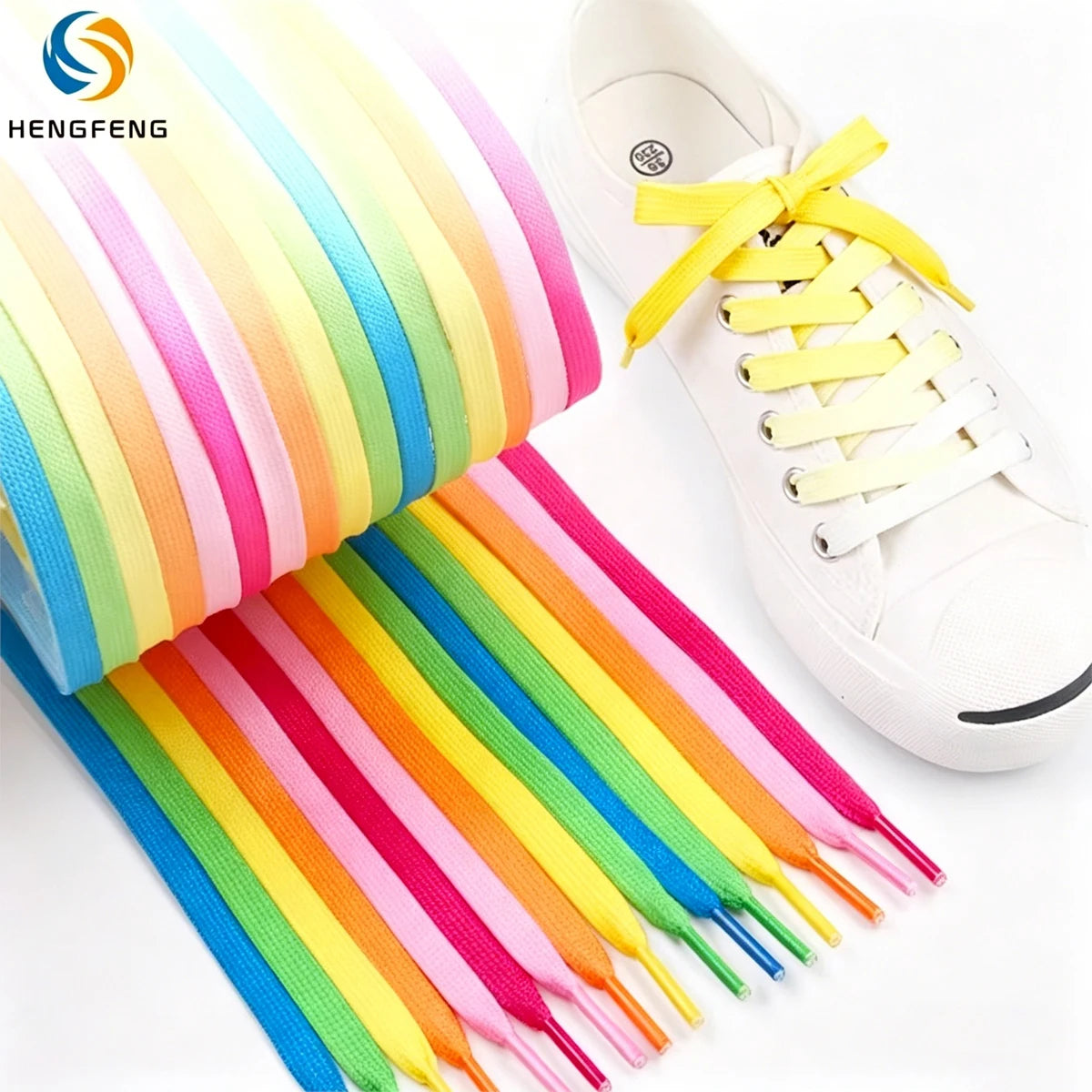 Support Packaging Custom Printed Cordones Personalizados Gradient Shoelaces Lace for Sneakers