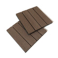 30*30cm square Shape Outdoor Balcony WPC Decking Floor Moisture-proof Composite DIY Decking Tiles Board