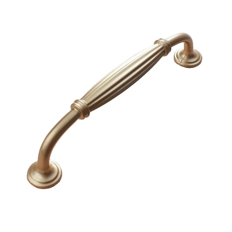 Zinc Alloy Gold Cabinet Handles Solid Drawer Knobs Kitchen Cupboard Door metal Pulls Furniture Handle