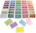New  Water-based Ink Stamp Pad with Thicker Sponge 40 Color Large Package Craft Ink Stamp Pads Set
