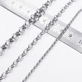2mm 2.3mm 2.5mm 3mm Selling in Meter Round Jewelry Accessories Stainless Steel Rolo Chain Link Fine Necklace Meter