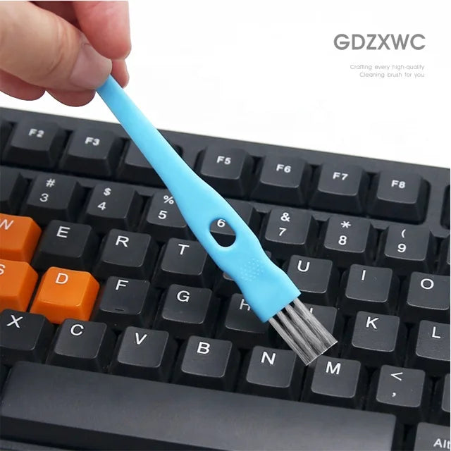 Kitchen Gadget 110-mm Ended Scraper Middle Hanging Hole Computer Things Blue Keyboard Cleaning Brush Kitchen Brush Kit Part