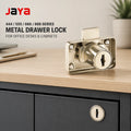 JAYA 444 555 666 888 Series Iron Square Deadbolt Drawer Lock for Office Desk Cabinet Furniture