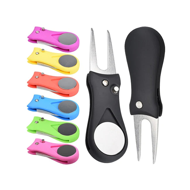 Metal Plastic Golf Divot Tool Pitchfork Golf Divot Tool Divot Repair Tool