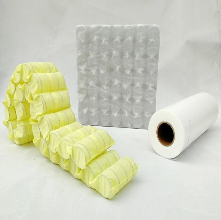 Colorful Waterproof Fusible Breathable Polypropylene Non-Woven Fabric Roll for Pocket Spring Mattress Cover Furniture Use