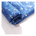 Blue Polyester Tulle Mesh Fabric Round Metal Sequin Mesh Tulle Sequin Fabric