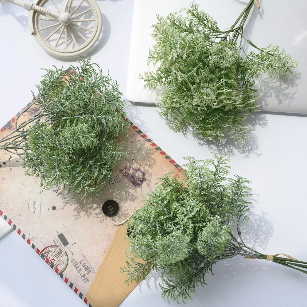 Hot Sale Green Plants Wormwood Bunch Artificial Leaves