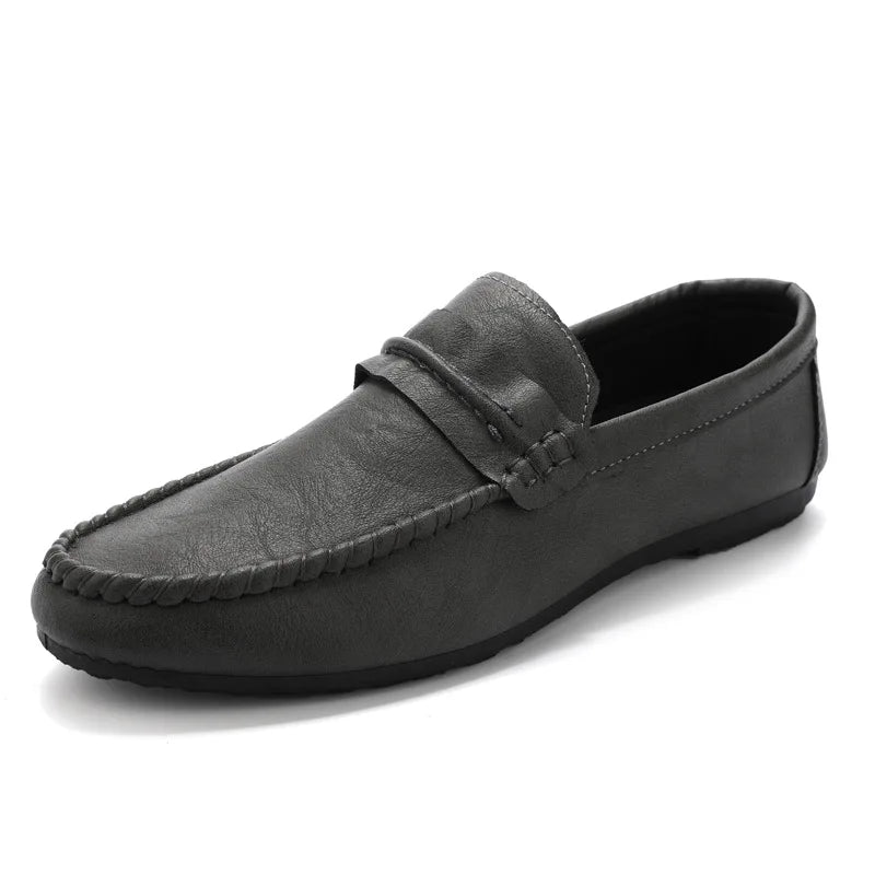 Men's Business Leather Shoes Moccasin Gommino Shoes Retro Elegant Suit Casual Male Loafers Men Driving Working Shoes Dropship