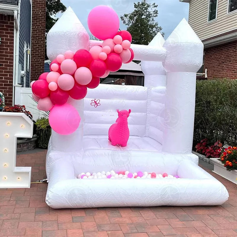 EJIA WB01 Mini Commercial Inflatable Bounce House PVC Material CE Certified Portable Toddler-Friendly Bouncy Castle 6X6 10 Kids