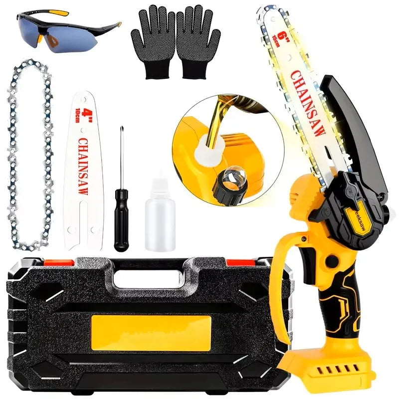 Mini Chain Saw for for Battery 20V MAX Lightweight Electric Chainsaw Pruning Chainsaw ONLY TOOL-No Battery