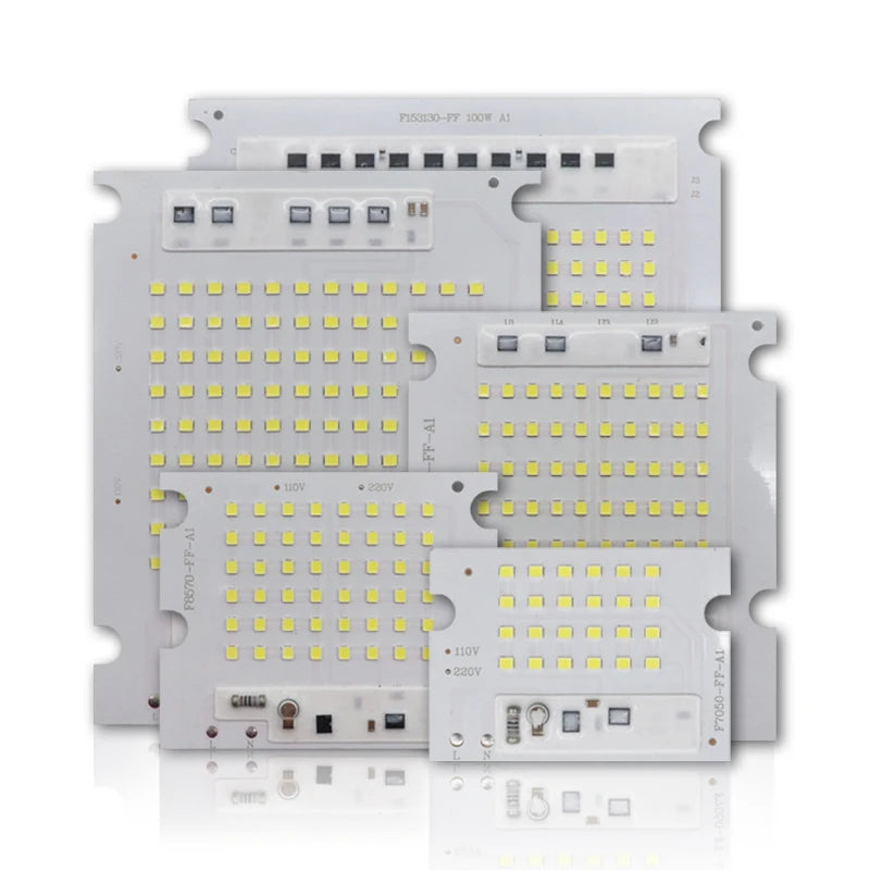 High Brightness 10W 20W 30W 50W 100W AC 220-240V Driver Free LED 2835 SMD Glow Diode Linear Light Source Panel 6500K Cold White