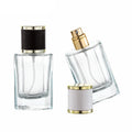 Wholesale Empty Perfume Bottles Custom 40ml Luxury Round Bottle Spray Pump Perfume Bottle with Leather Cap